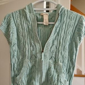 DKNY Jeans knitted short-sleeved hoodie